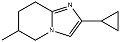 Imidazo[1,2-a]pyridine, 2-cyclopropyl-5,6,7,8-tetrahydro-6-methyl- 구조식 이미지