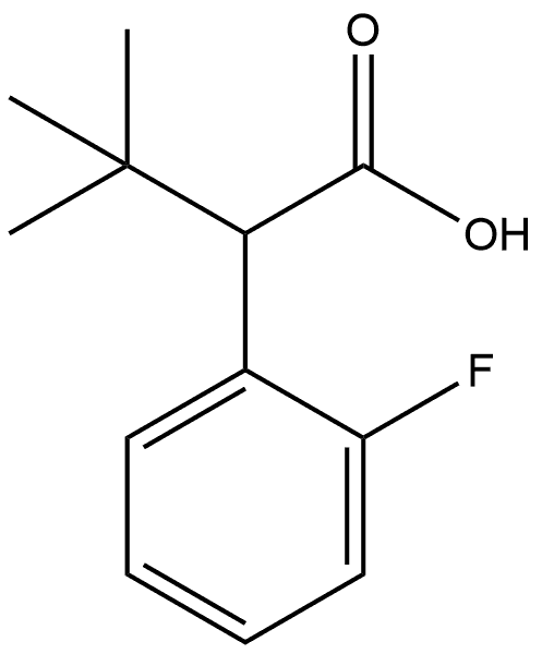 Benzeneacetic acid, α-(1,1-dimethylethyl)-2-fluoro- Structure