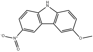 9H-Carbazole, 3-methoxy-6-nitro- 구조식 이미지