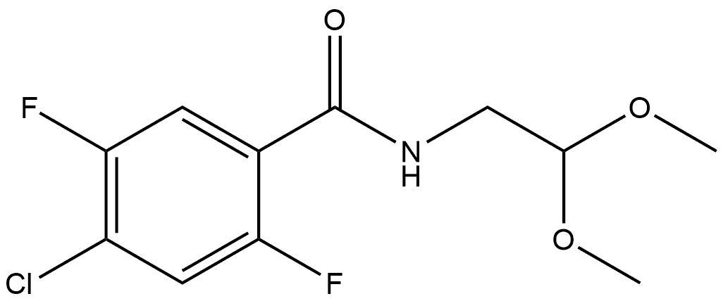 4-Chloro-N-(2,2-dimethoxyethyl)-2,5-difluorobenzamide Structure