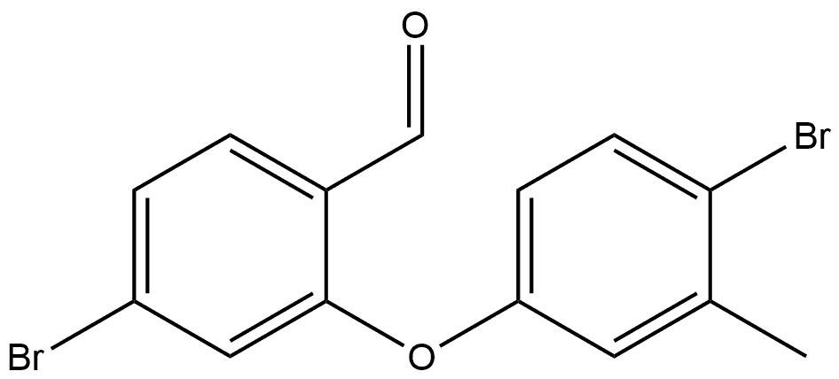4-Bromo-2-(4-bromo-3-methylphenoxy)benzaldehyde Structure