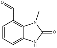 1H-Benzimidazole-4-carboxaldehyde, 2,3-dihydro-3-methyl-2-oxo- Structure