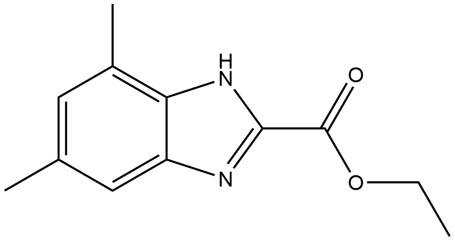 Ethyl 4,6-Dimethylbenzimidazole-2-carboxylate Structure