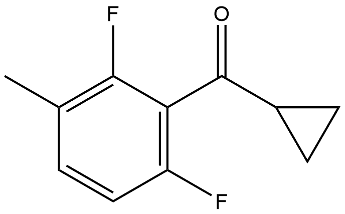 Cyclopropyl(2,6-difluoro-3-methylphenyl)methanone Structure