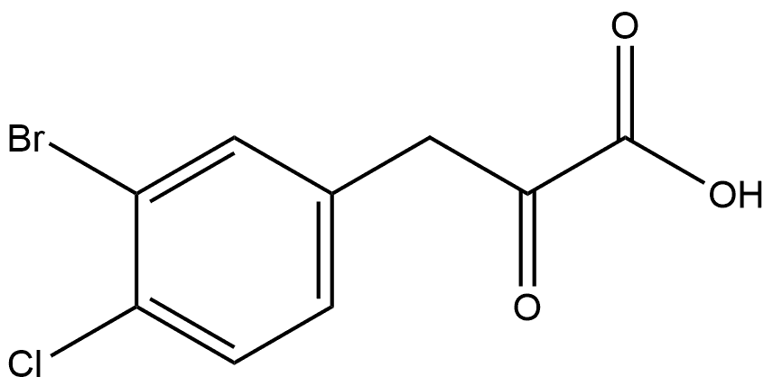 3-Bromo-4-chloro-α-oxobenzenepropanoic acid Structure