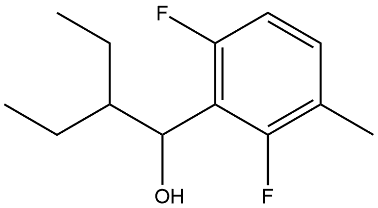 α-(1-Ethylpropyl)-2,6-difluoro-3-methylbenzenemethanol Structure