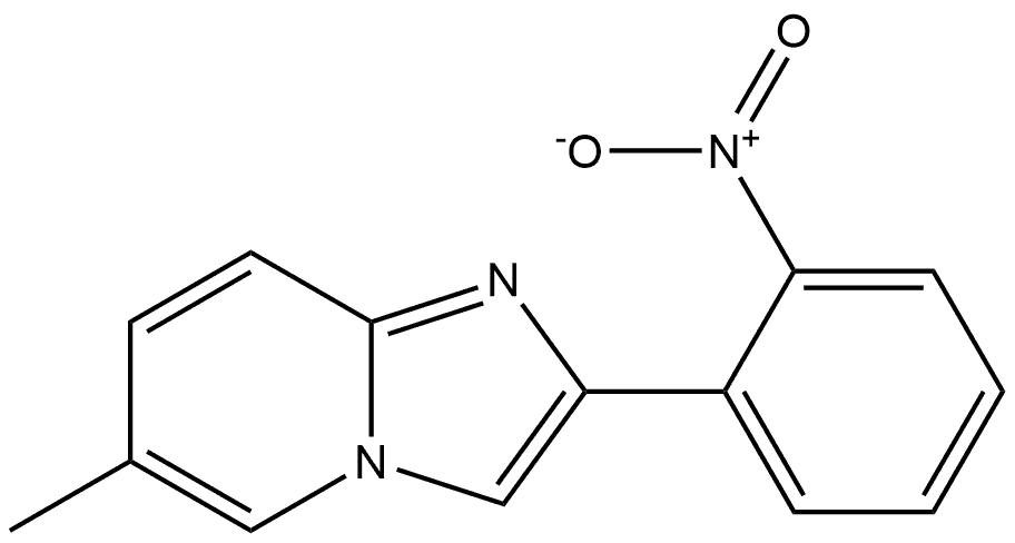 6-Methyl-2-(2-nitrophenyl)imidazo[1,2-a]pyridine Structure