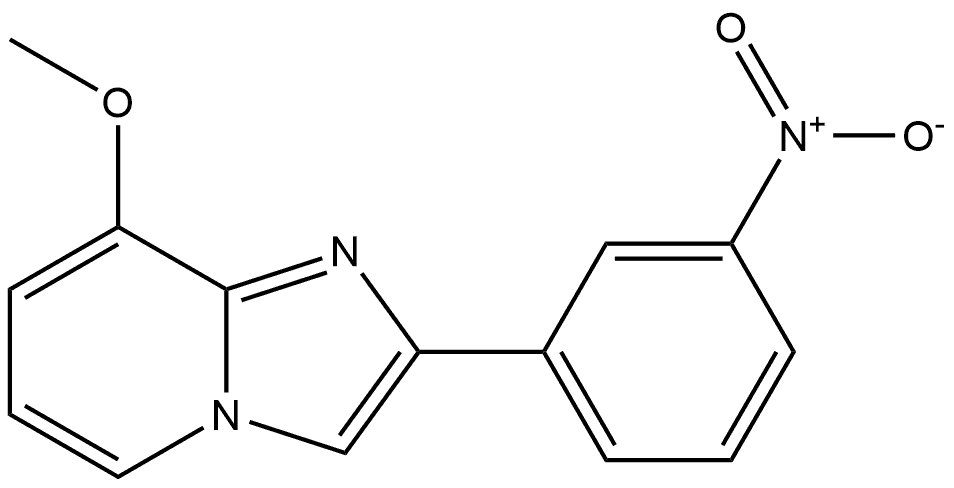 8-Methoxy-2-(3-nitrophenyl)imidazo[1,2-a]pyridine Structure