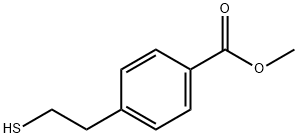 Benzoic acid, 4-(2-mercaptoethyl)-, methyl ester Structure