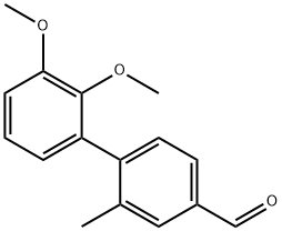 2',3'-Dimethoxy-2-methyl-[1,1'-biphenyl]-4-carbaldehyde Structure