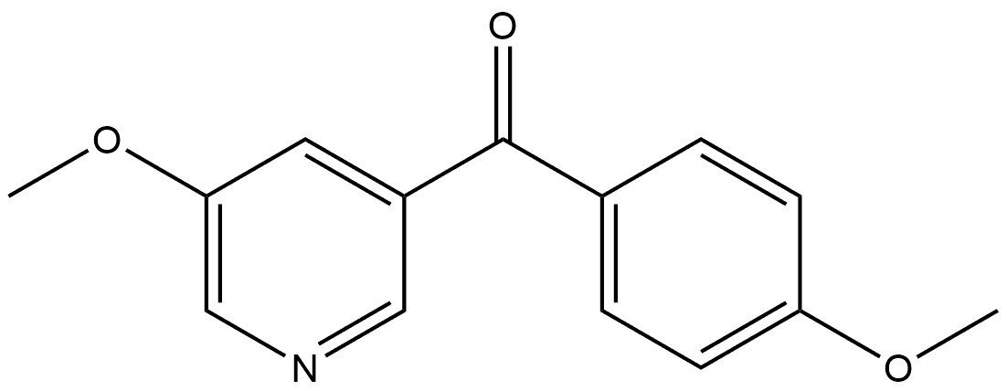 (4-Methoxyphenyl)(5-methoxy-3-pyridinyl)methanone Structure