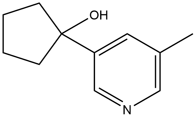 1-(5-Methyl-3-pyridinyl)cyclopentanol Structure