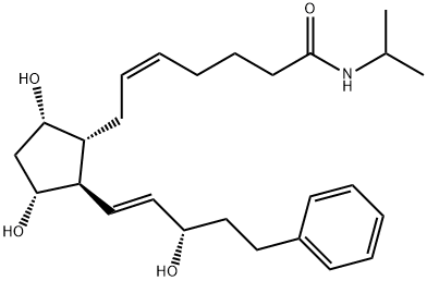 17-phenyl trinor Prostaglandin F2α isopropyl amide Structure