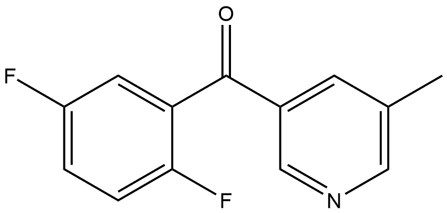 (2,5-Difluorophenyl)(5-methyl-3-pyridinyl)methanone 구조식 이미지