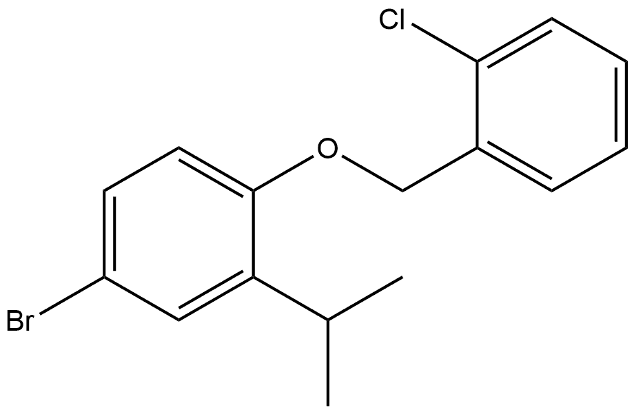 4-Bromo-1-[(2-chlorophenyl)methoxy]-2-(1-methylethyl)benzene Structure