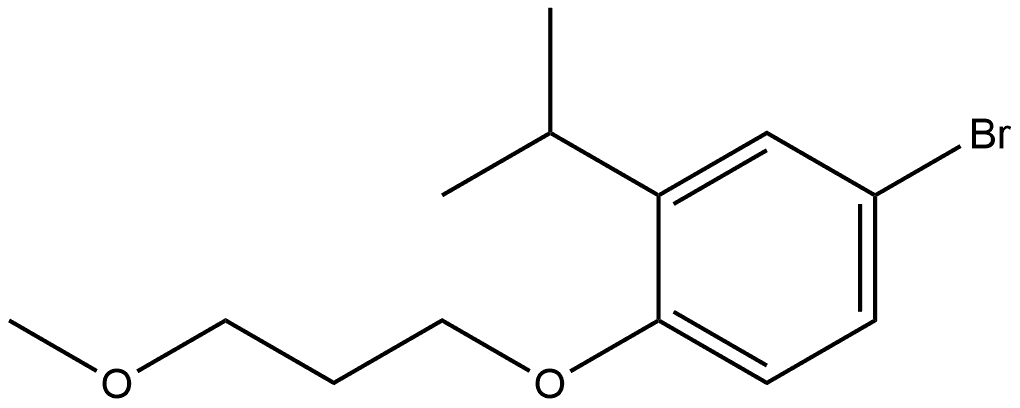 4-Bromo-1-(3-methoxypropoxy)-2-(1-methylethyl)benzene Structure