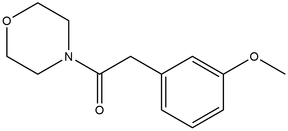 2-(3-Methoxyphenyl)-1-(4-morpholinyl)ethanone Structure