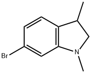 1H-Indole, 6-bromo-2,3-dihydro-1,3-dimethyl- Structure