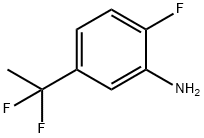 5-(1,1-difluoroethyl)-2-fluoroaniline Structure