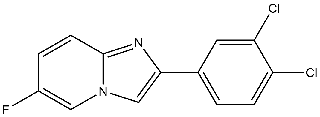 2-(3,4-Dichlorophenyl)-6-fluoroimidazo[1,2-a]pyridine Structure