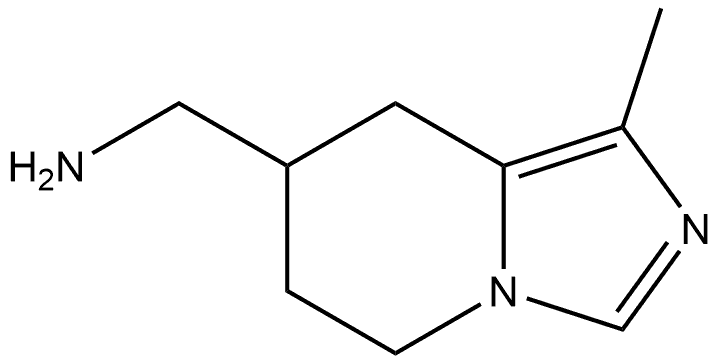 5,6,7,8-Tetrahydro-1-methylimidazo[1,5-a]pyridine-7-methanamine Structure