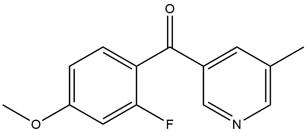 (2-Fluoro-4-methoxyphenyl)(5-methyl-3-pyridinyl)methanone Structure