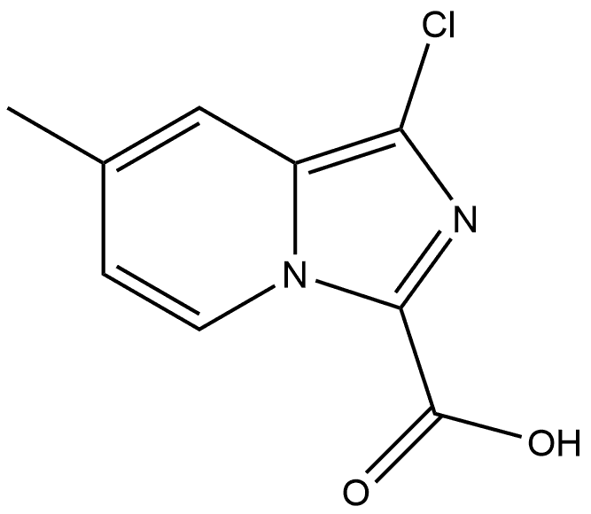 1-chloro-7-methylimidazo[1,5-a]pyridine-3-carboxylic acid Structure