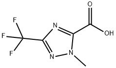1H-1,2,4-Triazole-5-carboxylic acid, 1-methyl-3-(trifluoromethyl)- 구조식 이미지