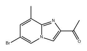 1-{6-bromo-8-methylimidazo[1,2-a]pyridin-2-yl}ethan-1-one Structure