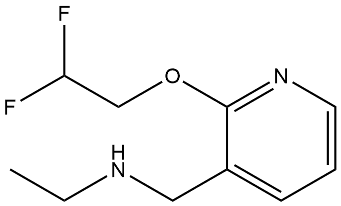 2-(2,2-Difluoroethoxy)-N-ethyl-3-pyridinemethanamine Structure