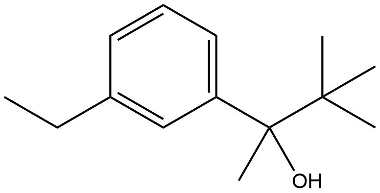 α-(1,1-Dimethylethyl)-3-ethyl-α-methylbenzenemethanol Structure