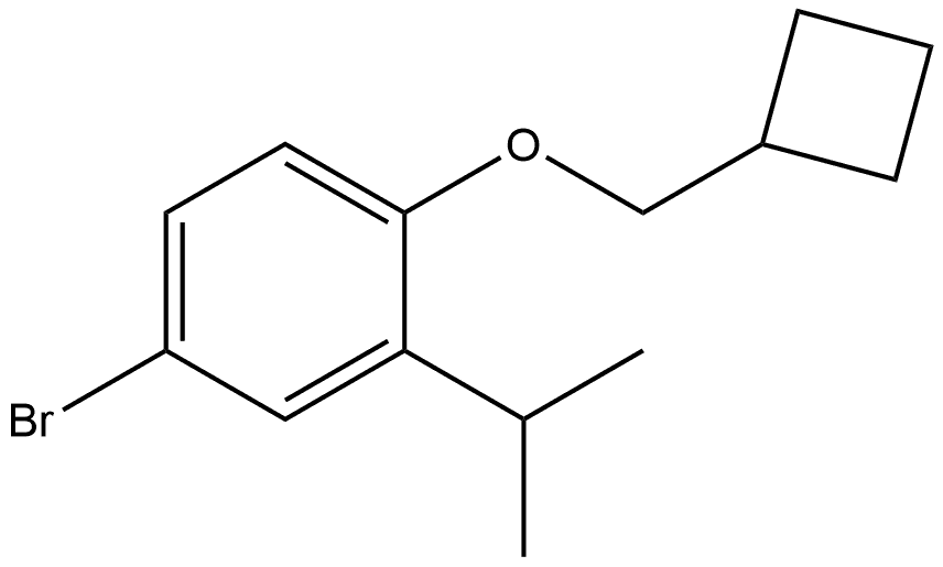 4-Bromo-1-(cyclobutylmethoxy)-2-(1-methylethyl)benzene Structure