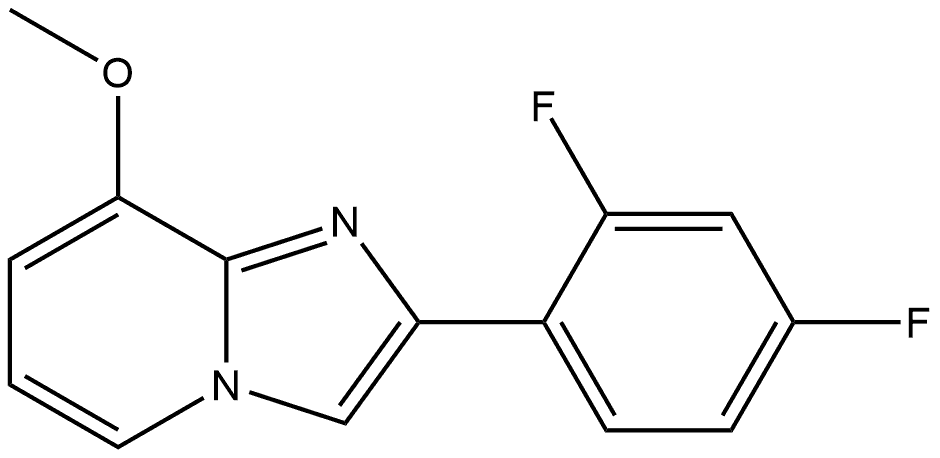 2-(2,4-Difluorophenyl)-8-methoxyimidazo[1,2-a]pyridine Structure