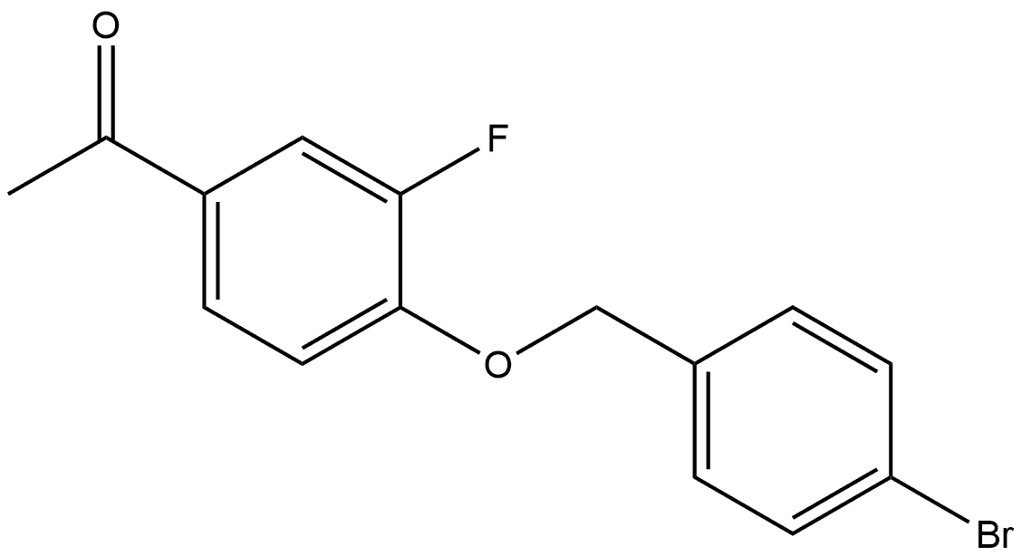 1-[4-[(4-Bromophenyl)methoxy]-3-fluorophenyl]ethanone Structure