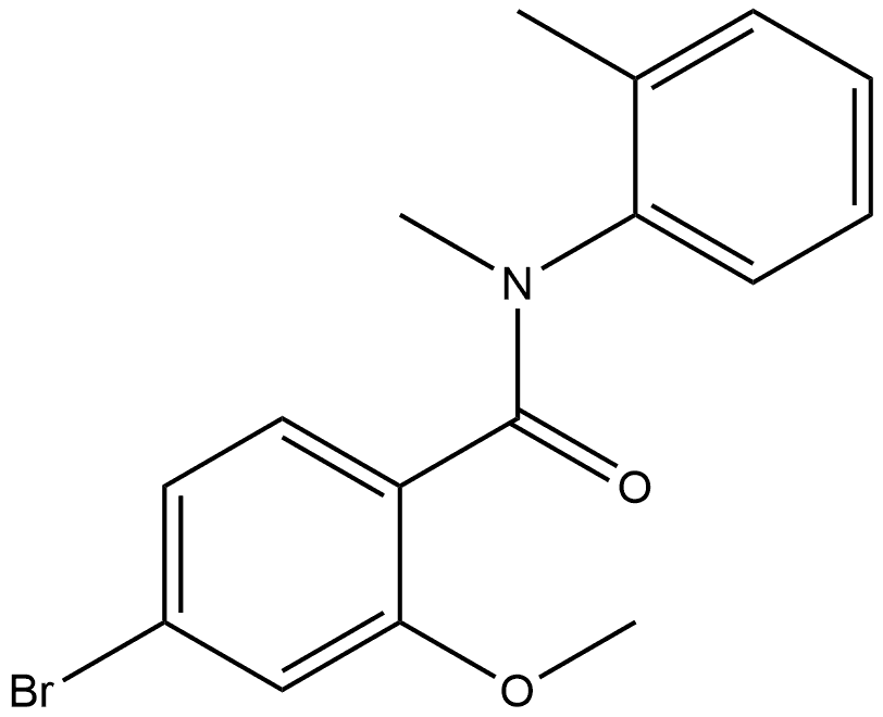 4-Bromo-2-methoxy-N-methyl-N-(2-methylphenyl)benzamide Structure