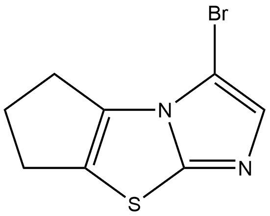 3-bromo-6,7-dihydro-5H-cyclopenta[d]imidazo[2,1-b]thiazole Structure