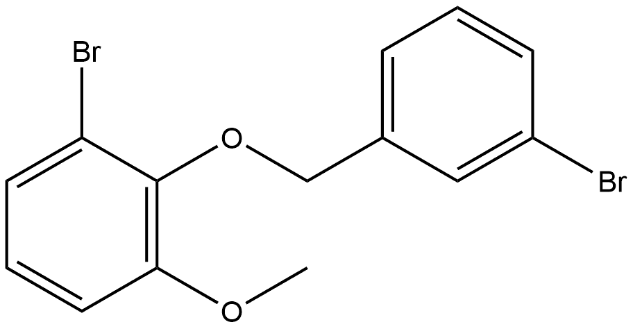 1-Bromo-2-[(3-bromophenyl)methoxy]-3-methoxybenzene Structure