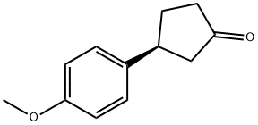 (S)-3-(4-methoxyphenyl)cyclopentan-1-one Structure