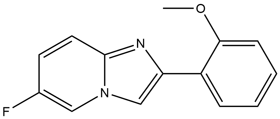 6-Fluoro-2-(2-methoxyphenyl)imidazo[1,2-a]pyridine Structure