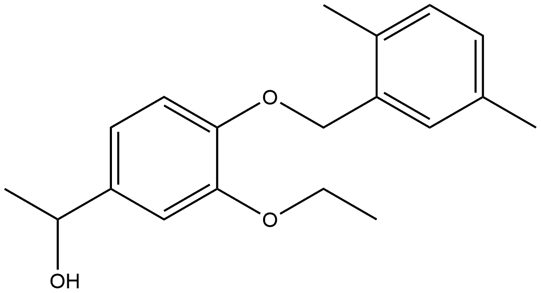 4-[(2,5-Dimethylphenyl)methoxy]-3-ethoxy-α-methylbenzenemethanol Structure