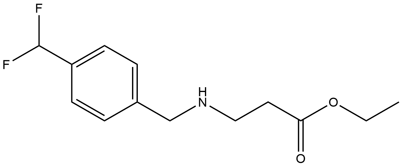 ethyl 3-((4-(difluoromethyl)benzyl)amino)propanoate Structure