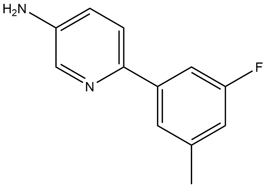 6-(3-Fluoro-5-methylphenyl)-3-pyridinamine Structure