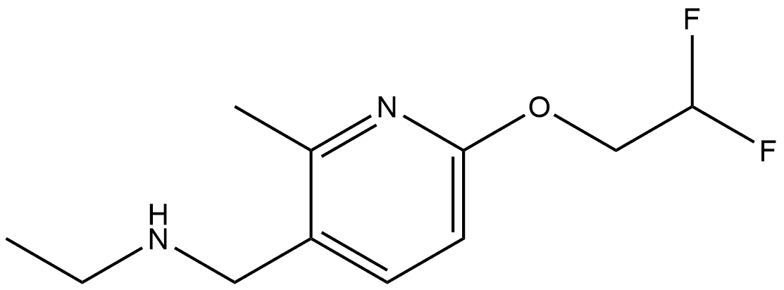 6-(2,2-Difluoroethoxy)-N-ethyl-2-methyl-3-pyridinemethanamine Structure