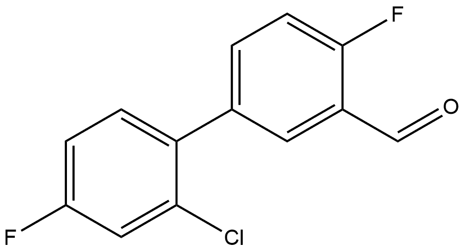 2'-Chloro-4,4'-difluoro[1,1'-biphenyl]-3-carboxaldehyde Structure