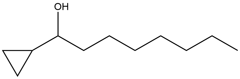 Cyclopropanemethanol, α-heptyl- 구조식 이미지