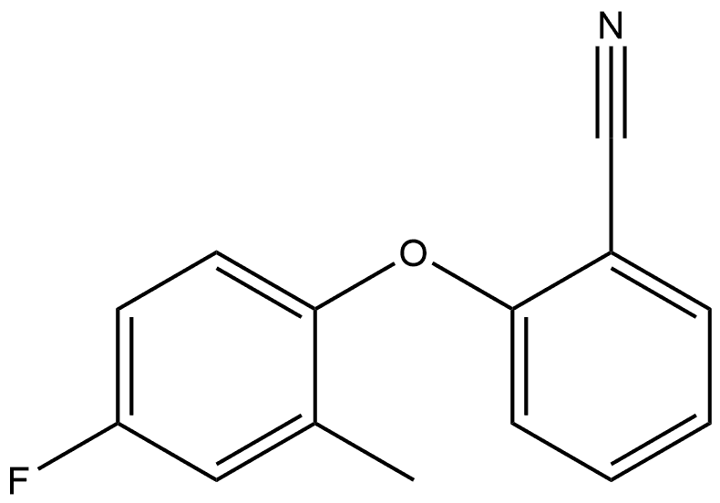 Benzonitrile, 2-(4-fluoro-2-methylphenoxy)- Structure