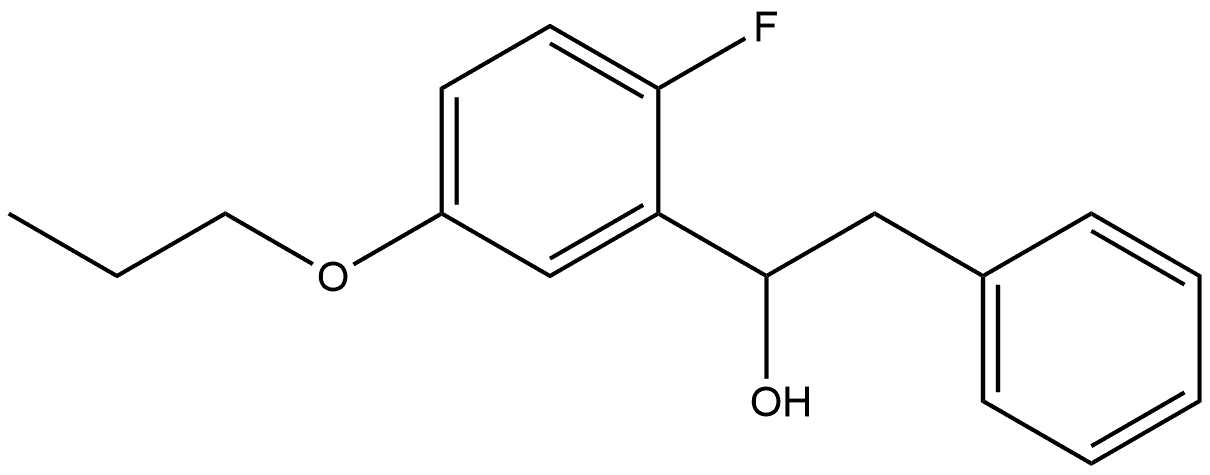 α-(2-Fluoro-5-propoxyphenyl)benzeneethanol Structure