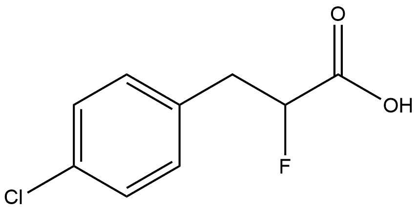 Benzenepropanoic acid, 4-chloro-α-fluoro- Structure