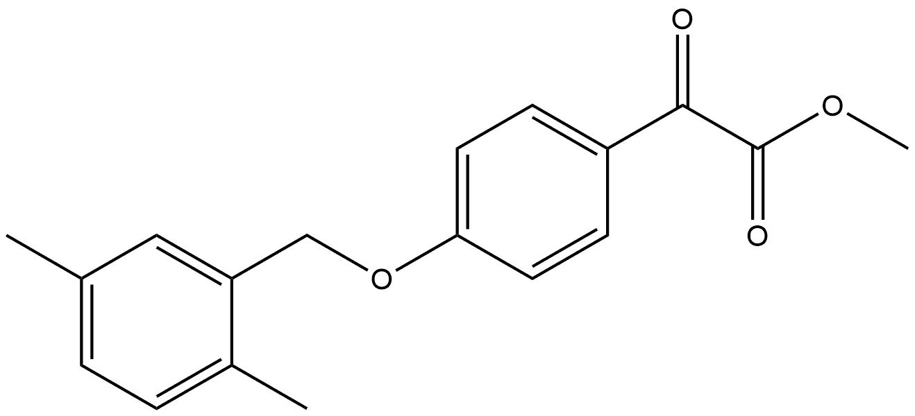 Methyl 4-[(2,5-dimethylphenyl)methoxy]-α-oxobenzeneacetate Structure