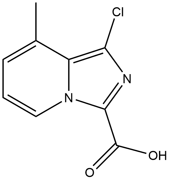 1-chloro-8-methylimidazo[1,5-a]pyridine-3-carboxylic acid Structure